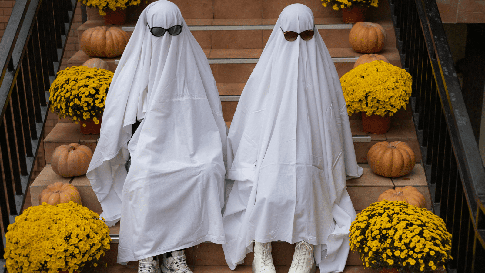 Trendy entertainment is to dress in white bedspreads or sheets symbolically depicting ghosts. Ghost Challenge